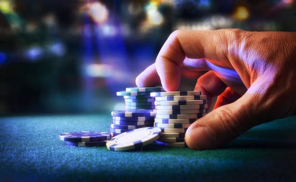 American Roulette betting table and chips